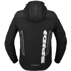 Giacca in Tessuto Spidi Hoodie Warrior Nero Bianco