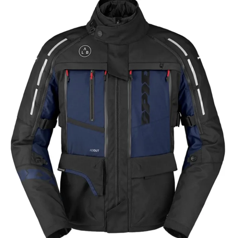 Giacca in Tessuto Spidi H2Out 4 Season V3 Nero Blu