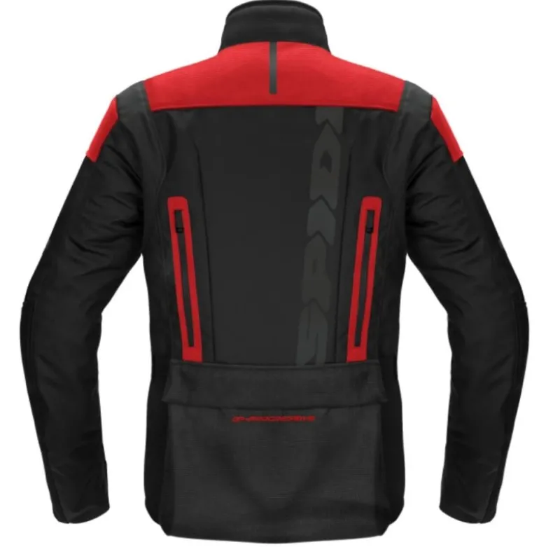 Giacca in Tessuto Spidi H2Out Traveler 3 Evo Nero Rosso