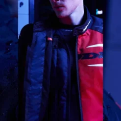 Giacca in Tessuto Spidi Race-Evo H2Out Nero Rosso Bianco