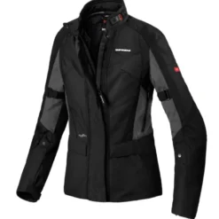 Giacche Donna In Tessuto Spidi H2Out Traveler 2 Curvy Lady Nero/Ardesia