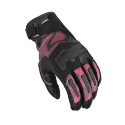 Guanti Donna In Pelle E Tessuto Macna Haros 2.0 Nero Rosso