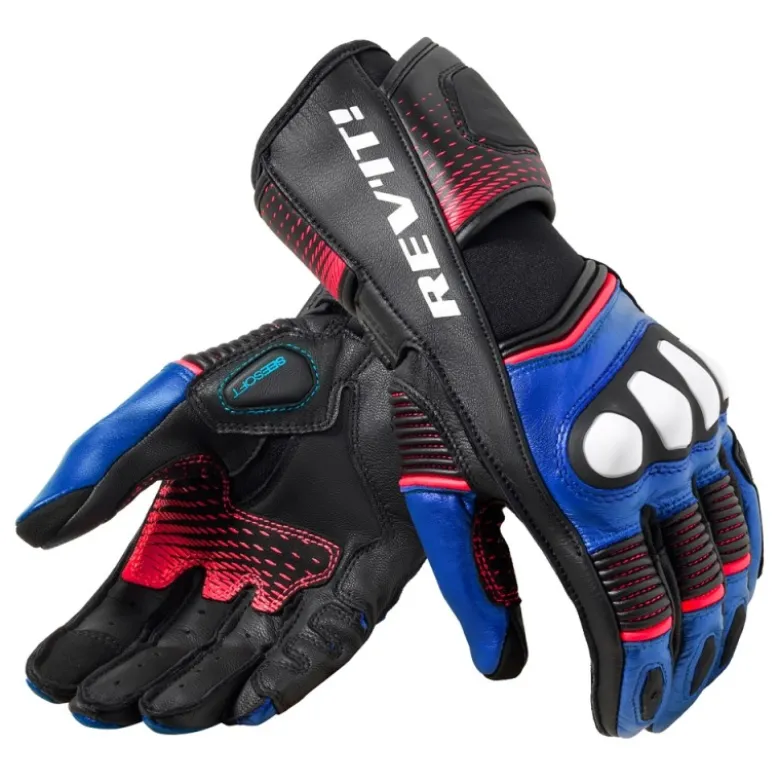 Guanti Donna in Pelle Revit Xena 4 Ladies Nero Blu