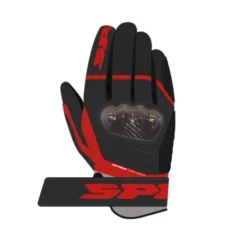 Guanti Donna In Pelle Spidi Power Carbon Lady Rosso