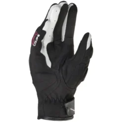 Guanti Donna In Pelle Spidi S-4 Lady Nero Bianco