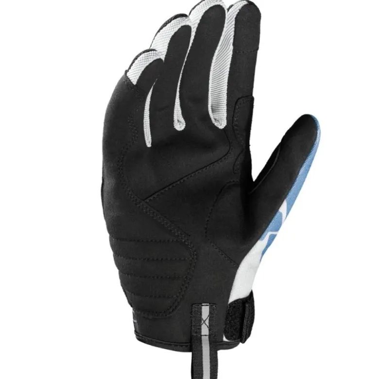 Guanti Donna In Tessuto Flash-Kp Spidi Lady Grigio Bianco Azzurro Provence