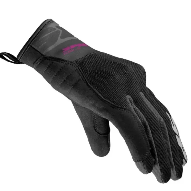 Guanti Donna In Tessuto Flash-Kp Spidi Lady Nero Fucsia