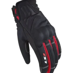 Guanti Donna In Tessuto Ls2 Jet II Nero Rosso