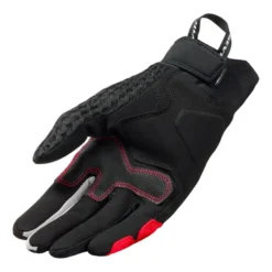 Guanti Donna In Tessuto Revit Veloz Ladies Nero Rosso