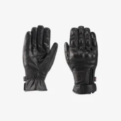 Guanti In Pelle Blauer Combo Nero