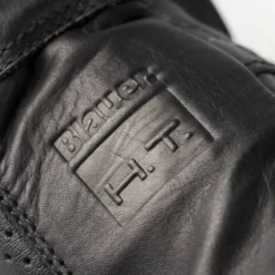 Guanti In Pelle Blauer Combo Nero