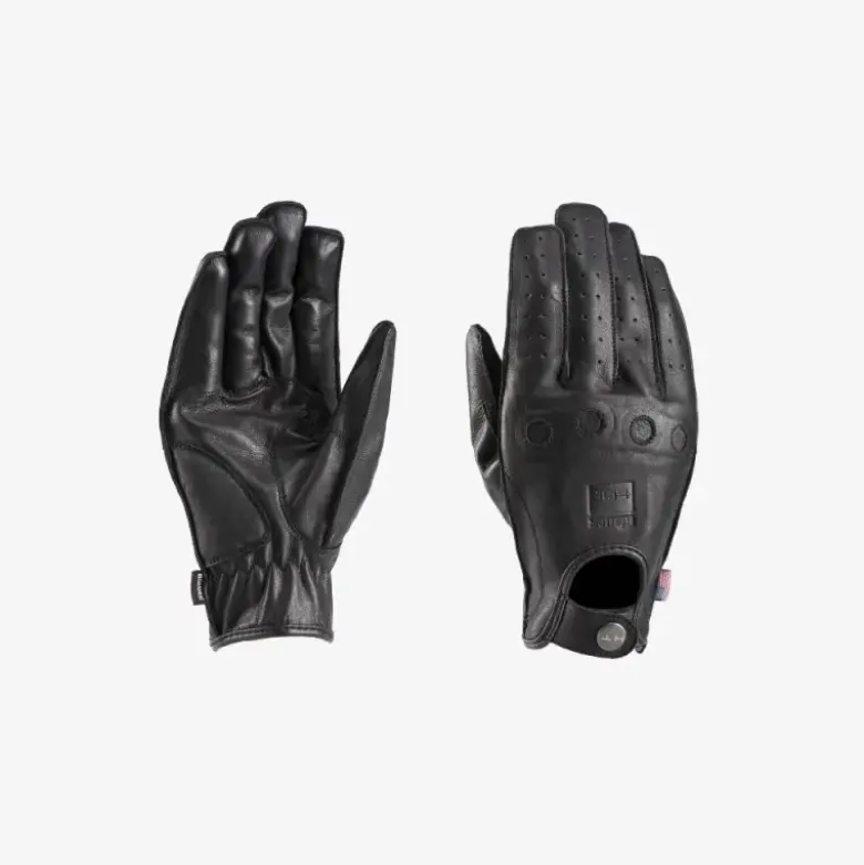 Guanti In Pelle Blauer Routine Nero