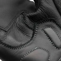 Guanti In Pelle E Tessuto Blauer Digit Nero