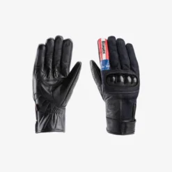 Guanti In Tessuto Blauer Combo Carbon Denim USA Nero
