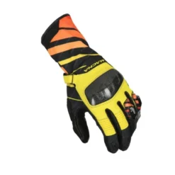 Guanti In Tessuto Macna Krown Nero Giallo