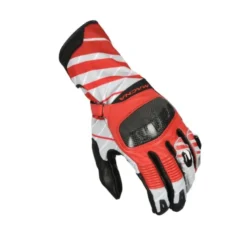 Guanti In Tessuto Macna Krown Nero Rosso