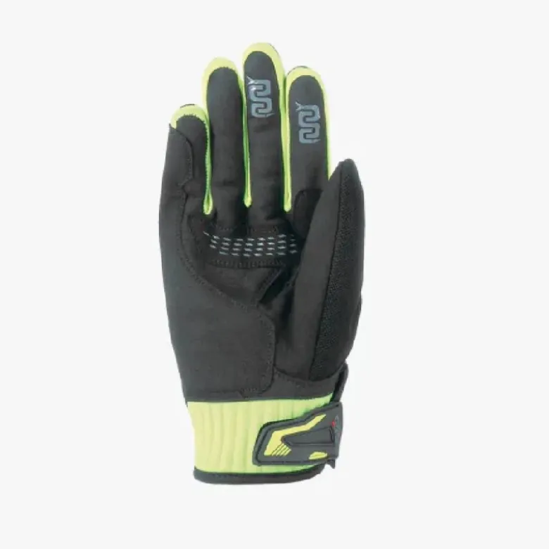 Guanti In Tessuto OJ Lever Nero Giallo Fluo
