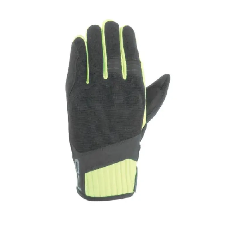 Guanti In Tessuto OJ Lever Nero Giallo Fluo