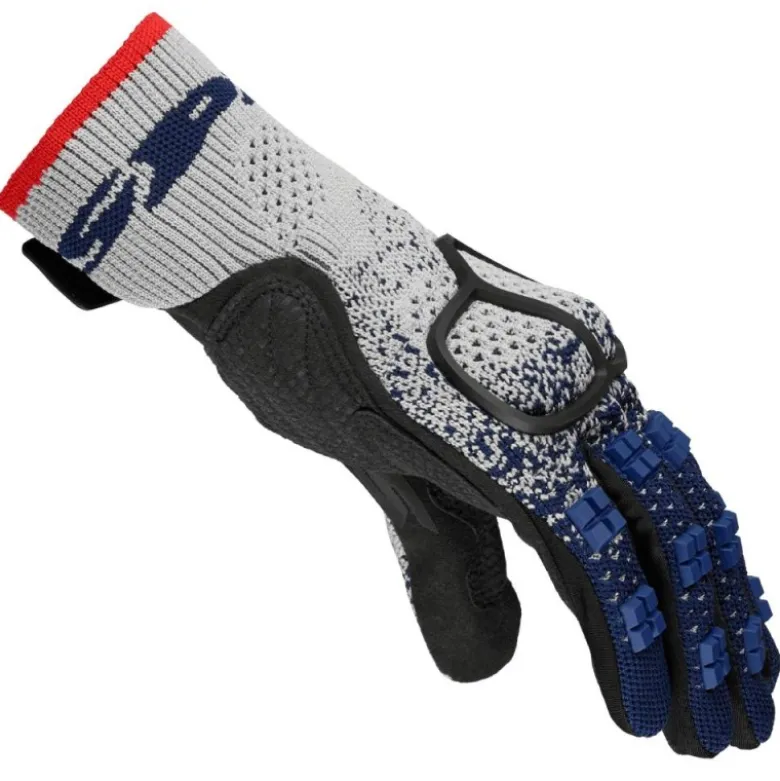 Guanti In Tessuto Spidi Cross Knit Blu
