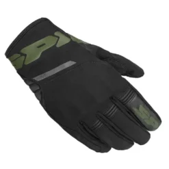 Guanti In Tessuto Spidi Flash H2out Nero Verde Militare