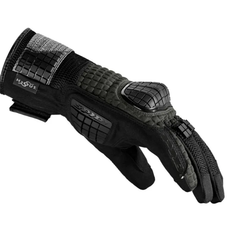 Guanti In Tessuto Spidi Rainwarrior Verde Scuro Nero