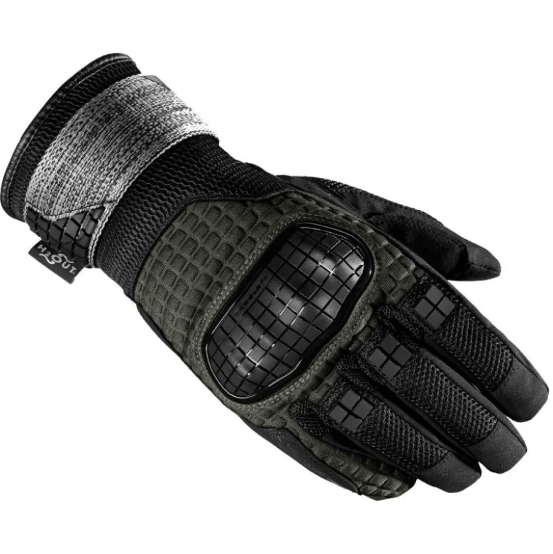 Guanti In Tessuto Spidi Rainwarrior Verde Scuro Nero