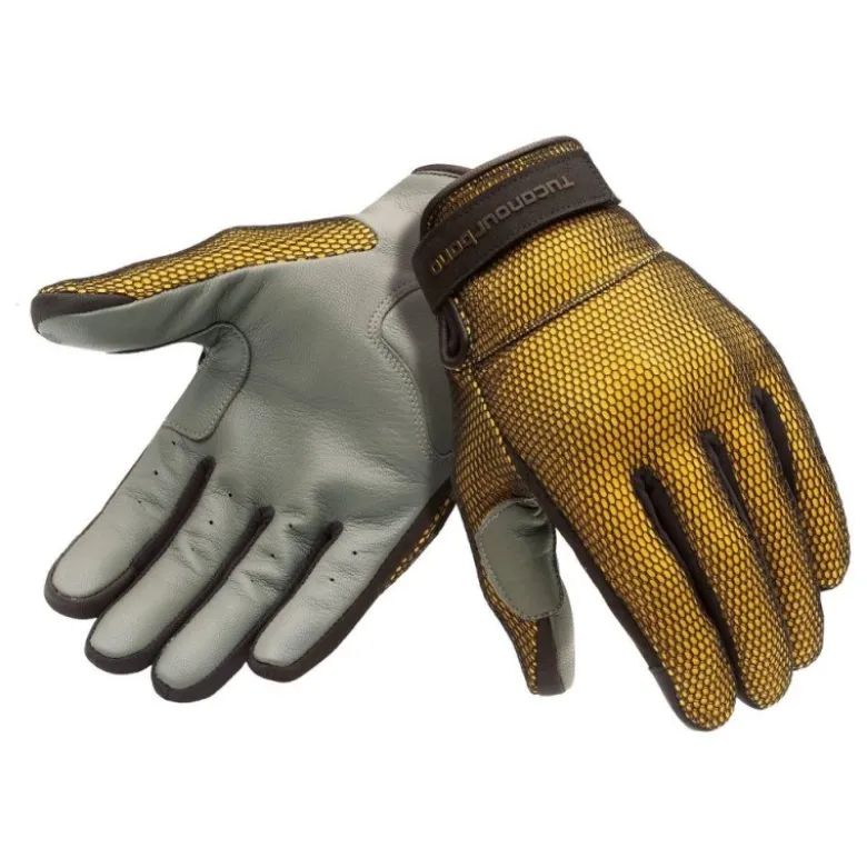 Guanti in Tessuto Tucano Urbano Eden Mesh Nero Giallo