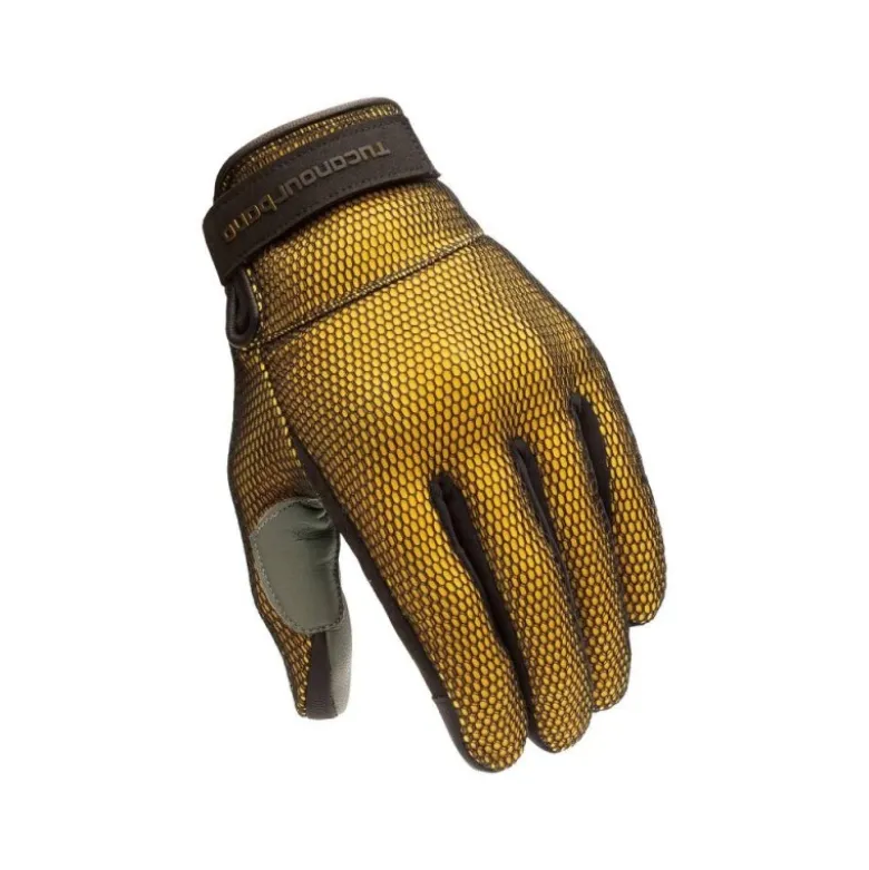 Guanti in Tessuto Tucano Urbano Eden Mesh Nero Giallo