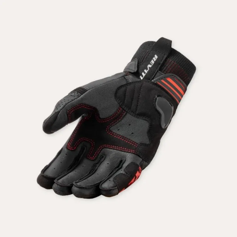 Guanti Moto In Pelle Revit Positron Nero Rosso