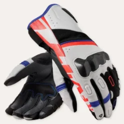 Guanti Moto In Pelle Revit RSR 5 Bianco Blu