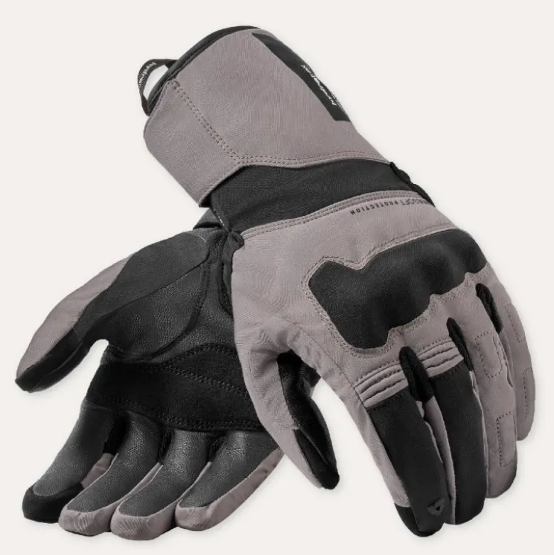 Guanti Moto In Tessuto Revit Convergent H2O Grigio Nero