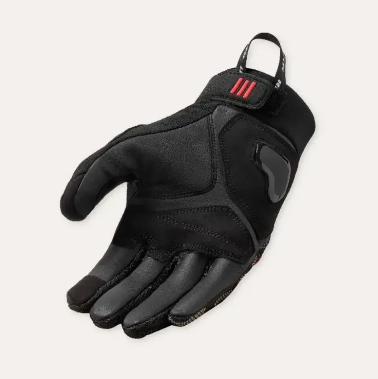 Guanti Moto In Tessuto Revit Hyperspeed 3 Nero Neon Rosso