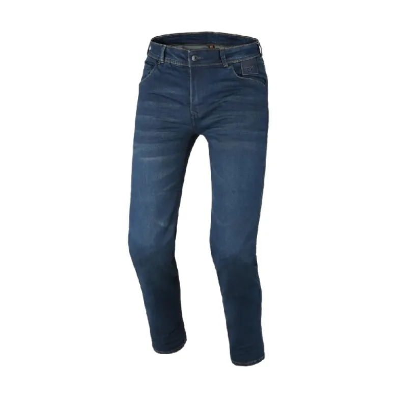 Jeans Per Moto Macna Vinton Straight Fit Blu Scuro Allungato