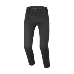 Jeans Per Moto Macna Vinton Straight Fit Nero Accorciato