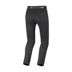 Jeans Per Moto Macna Vinton Straight Fit Nero Accorciato