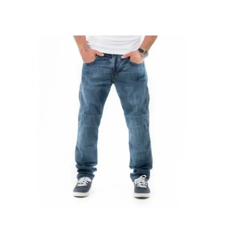 Jeans Uomo City Evo Motto Wear Blu Chiaro L32 Accorciato