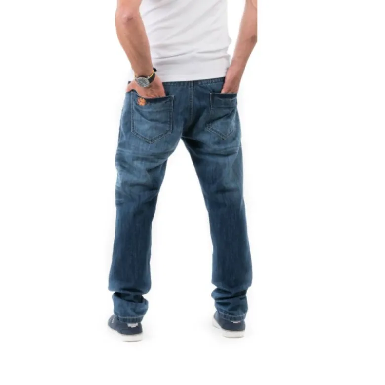 Jeans Uomo City Evo Motto Wear Blu Chiaro L32 Accorciato