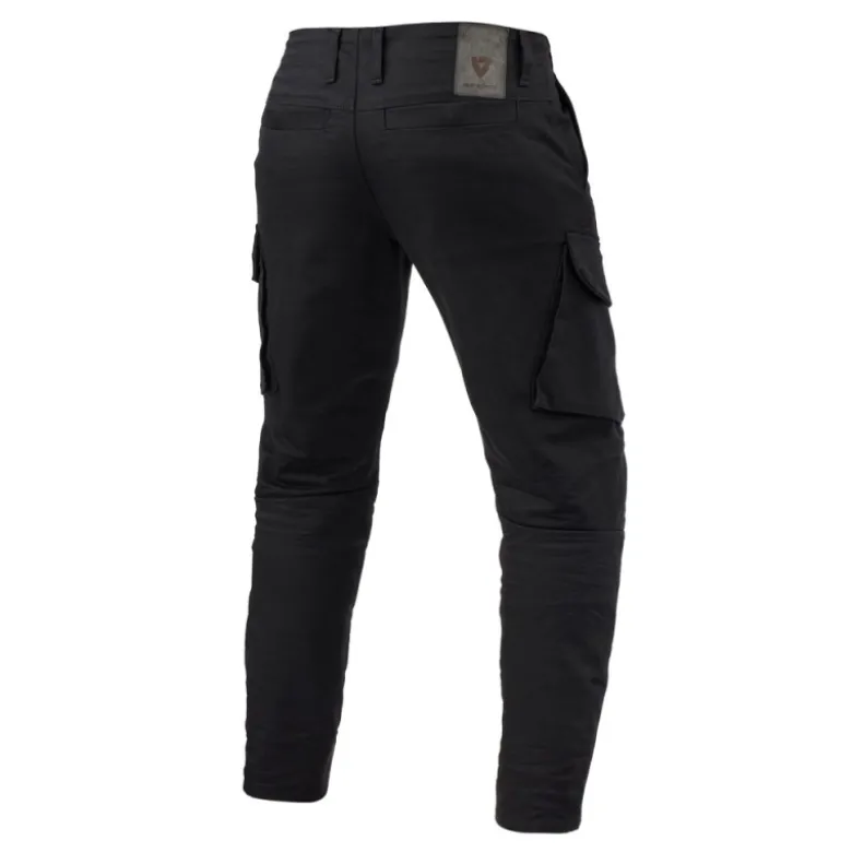 Jeans Uomo Revit Cargo 2 TF Nero L32 Accorciato