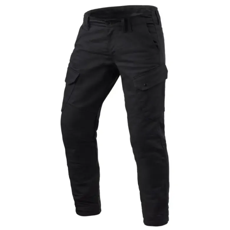 Jeans Uomo Revit Cargo 2 TF Nero L32 Accorciato