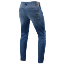 Jeans Uomo Revit Carlin Sk Blu Medio Slavato L30 Extra Accorciato