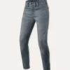 Jeans Uomo Revit Carlin Sk Grigio Medio Slavato L30 Extra Accorciato