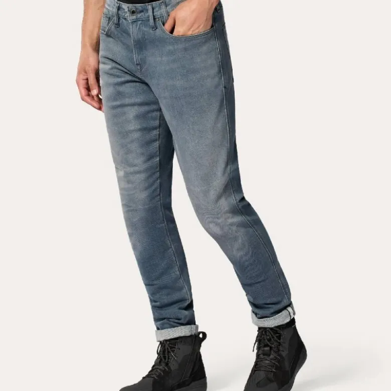 Jeans Uomo Revit Carlin Sk Grigio Medio Slavato L30 Extra Accorciato