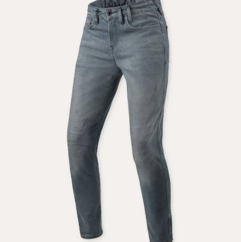 Jeans Uomo Revit Carlin Sk Grigio Medio Slavato L34 Standard
