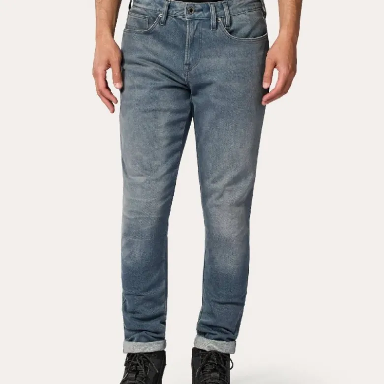 Jeans Uomo Revit Carlin Sk Grigio Medio Slavato L34 Standard
