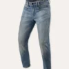 Jeans Uomo Revit Detroit 3 Tapered Medio Blu Vintage Extra Accorciato L30