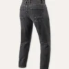 Jeans Uomo Revit Detroit 3 Tapered Nero Scuro Stone Allungato L36