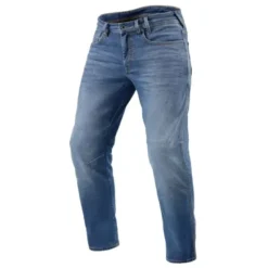 Jeans Uomo Revit Detroit 2 Tf Azzuro Classic Slavato L34 Standard