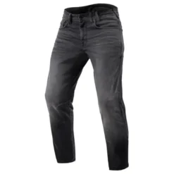 Jeans Uomo Revit Detroit 2 Tf Grigio Medio Slavato L30 Extra Accorciato