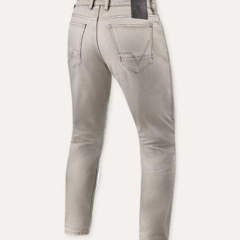 Jeans Uomo Revit Jamison Slim Sabbia Accorciato L32