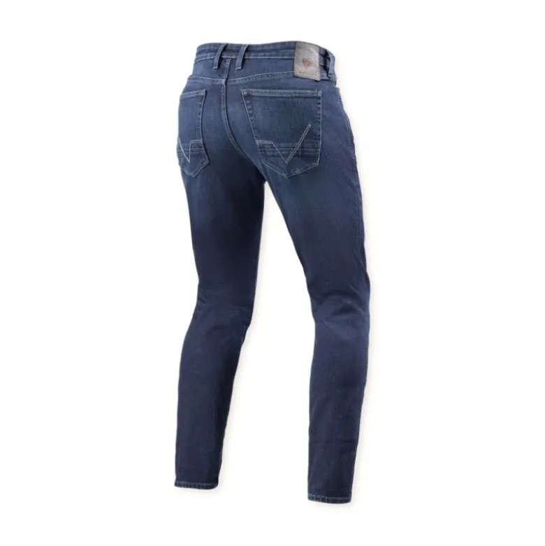 Jeans Uomo Revit Kai SK Blu Medio Slavato L32 Accorciato